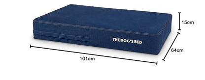 Orthopaedic Dog Bed Large Blue Denim, Waterproof Memory Foam Dog Bed