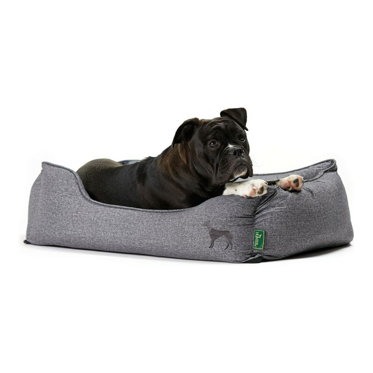 Hunter BOSTON Grey Dog Sofa: Stylish Comfort for Your Pet!