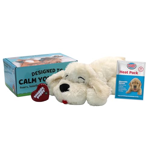 Heartbeat Stuffed Toy for Dogs - Pet Anxiety Relief and Calming Aid - Golden