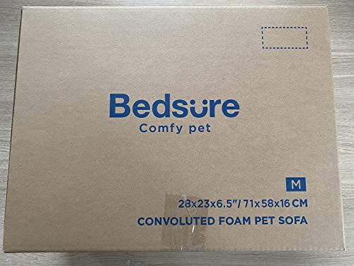 Bedsure Orthopedic Dog Bed – Grey with Bolster, Waterproof & Supportive Design