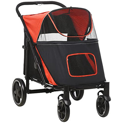 PawHut Foldable Dog Stroller – Ride in Style &amp; Comfort!