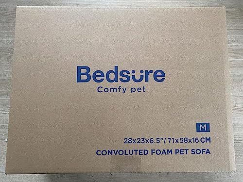 Bedsure Orthopedic Dog Bed – Grey with Bolster, Waterproof & Supportive Design