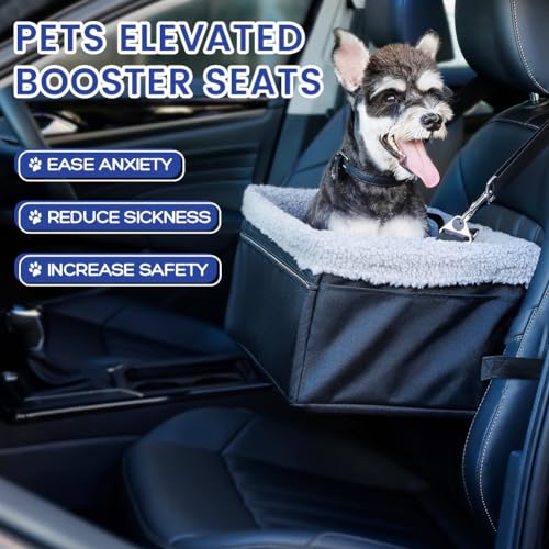 UNICITII Raised Dog Booster Car Seat – The VIP Experience for Your Pup!