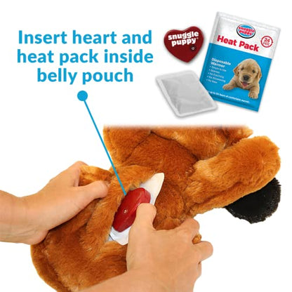 Heartbeat Stuffed Toy for Dogs - Pet Anxiety Relief and Calming Aid - Golden