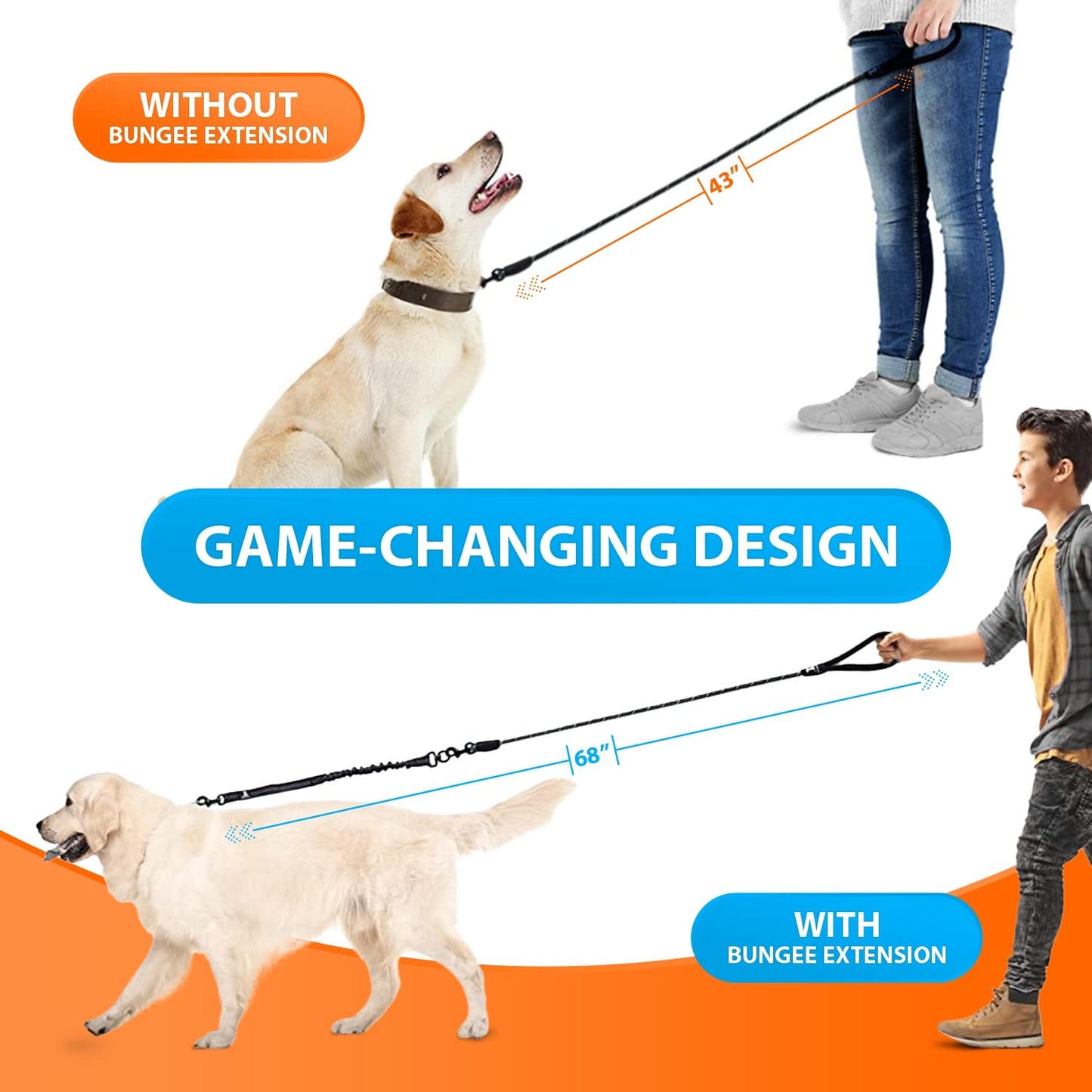 SparklyPets Anti-Pulling Rope Leash – Tough, Comfortable, and Stylish!