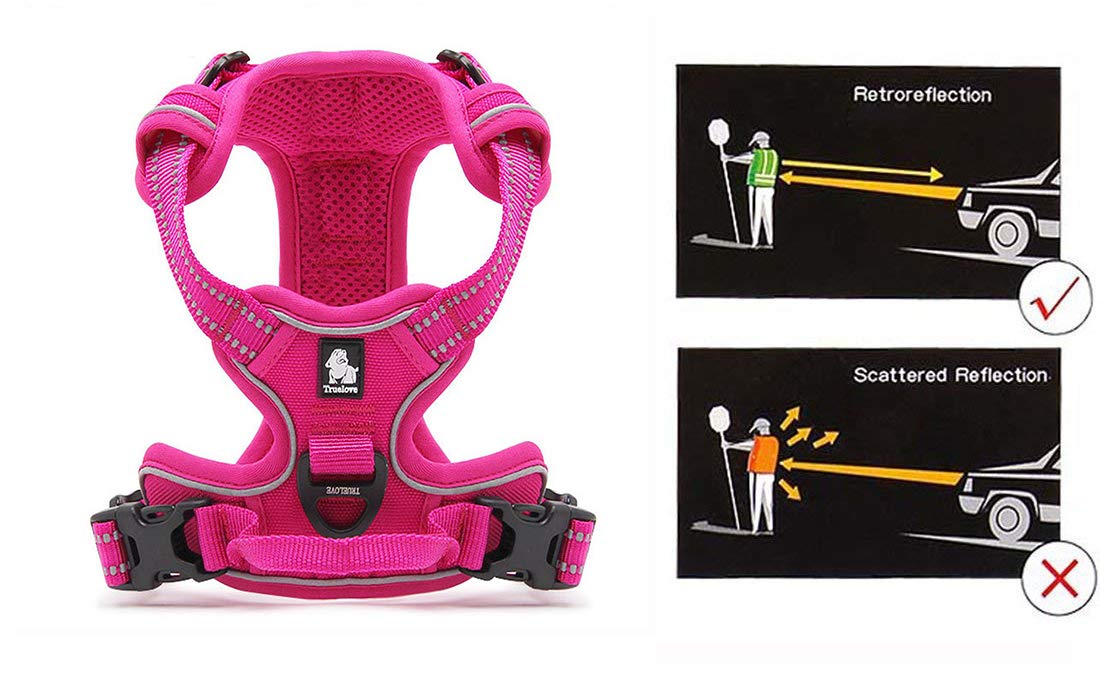 MOKCCI Fuchsia Dog Harness – XS