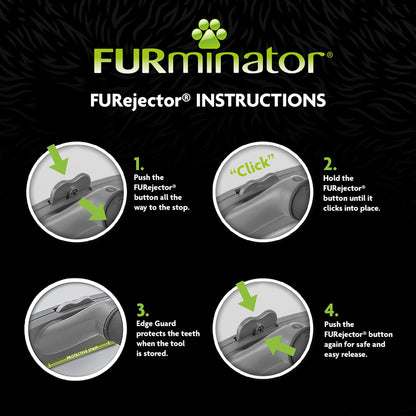 FURminator Undercoat Deshedding Tool for Medium & Large Long Haired Pets