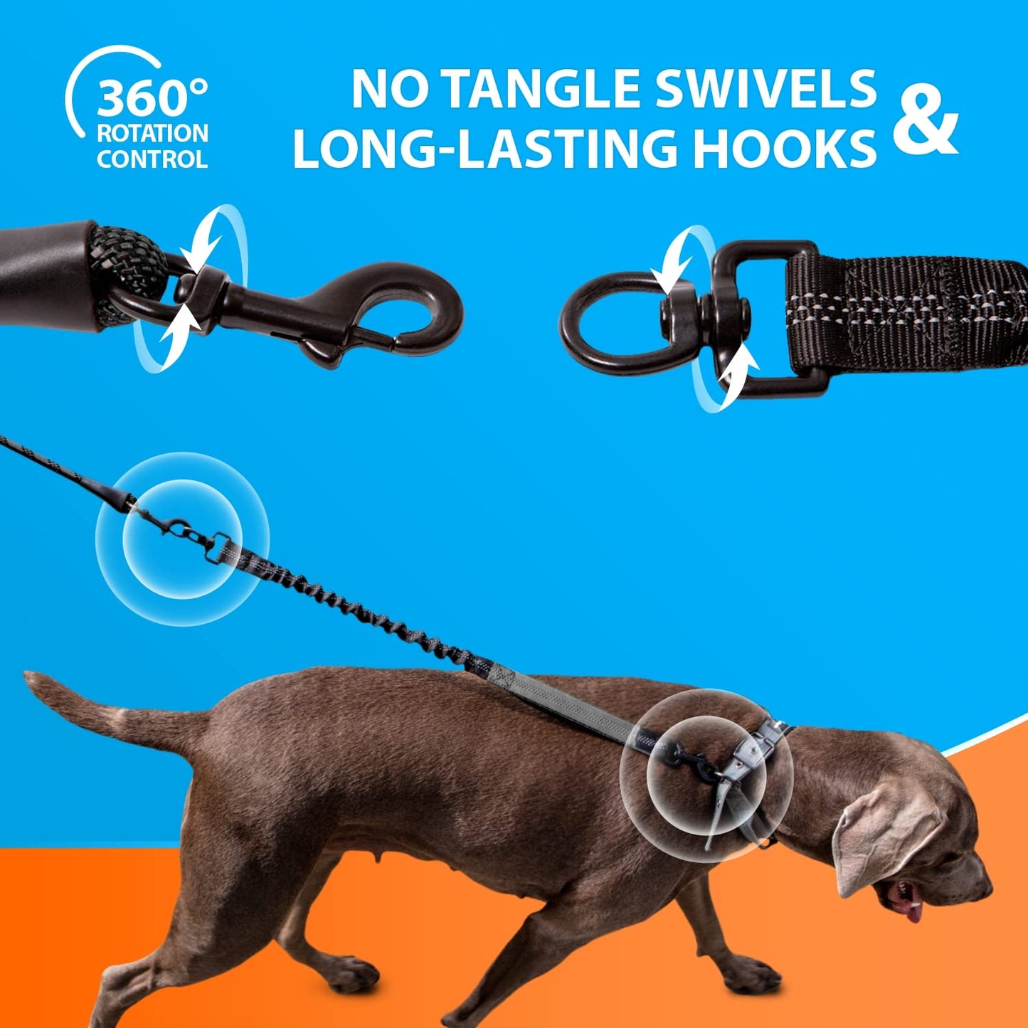 SparklyPets Anti-Pulling Rope Leash – Tough, Comfortable, and Stylish!