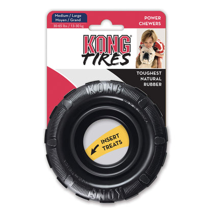 KONG Extreme Rubber Tire Dog Toy – For Power Chewers and Fetch Fun