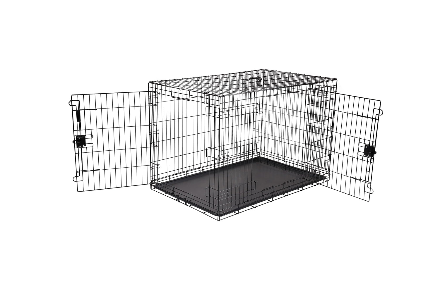 Best Seller Basics Dog Crate - 122 cm Metal Wire with Double Door & Divider