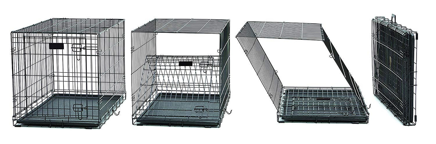 MidWest Homes for Pets Double Door Dog Crate - Safe & Secure with Divider Panel