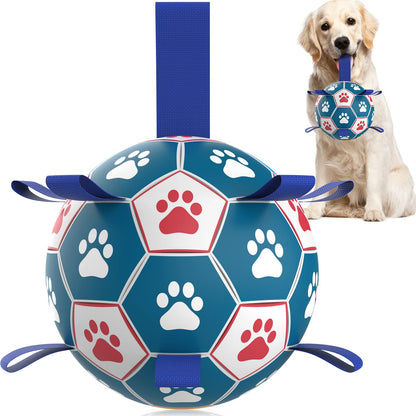 HETOO Interactive Dog Soccer Ball – Blue &amp; White