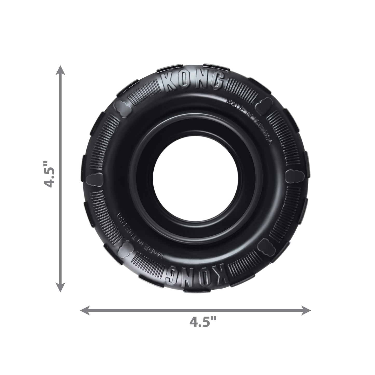 KONG Extreme Rubber Tire Dog Toy – For Power Chewers and Fetch Fun