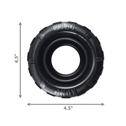 KONG Extreme Rubber Tire Dog Toy – For Power Chewers and Fetch Fun