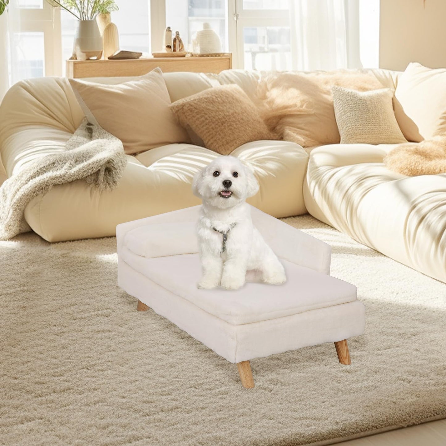 BingoPaw Dog Sofa Bed – Beige