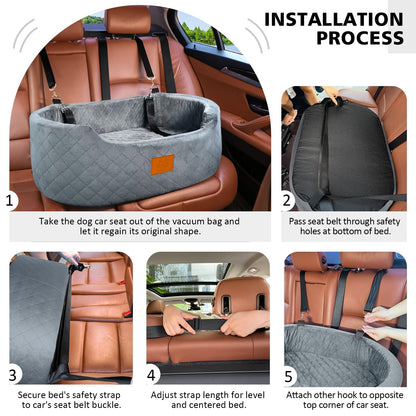 Feporen Large Dog Car Seat – Elevate Your Pup’s Travel Experience