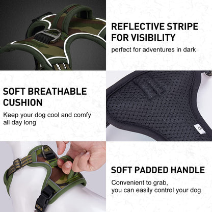 Dociote No-Pull Dog Harness (Camo Green)