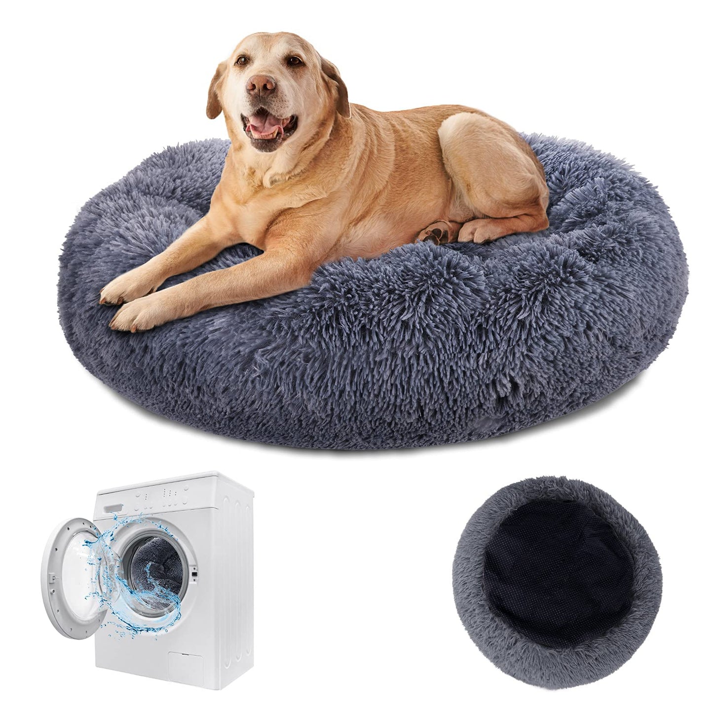 Masthome Donut Pet Bed – Grey