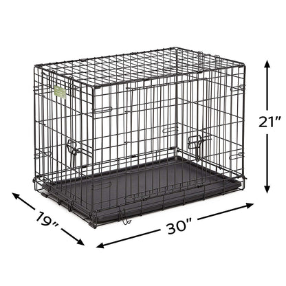 MidWest Homes for Pets Double Door Dog Crate - Safe & Secure with Divider Panel