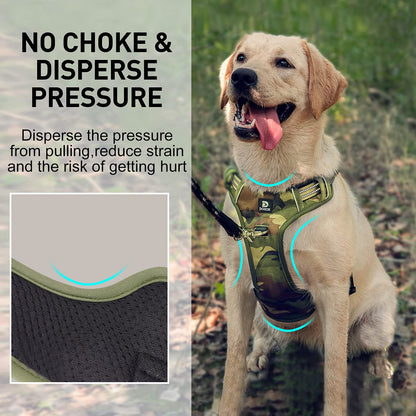 Dociote No-Pull Dog Harness (Camo Green)