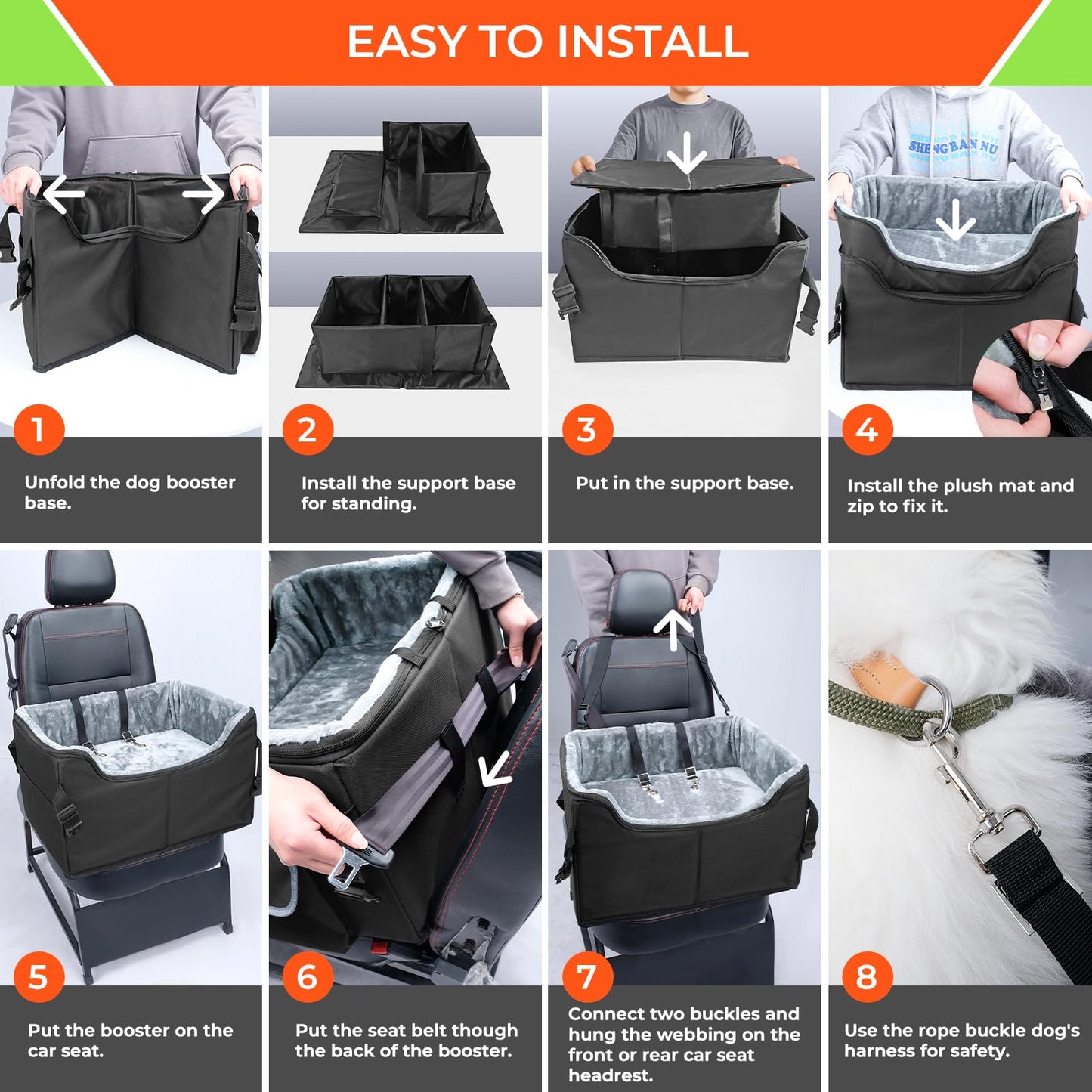 Babenest Elevated Dog Booster Seat – Comfort and Safety for Every Journey