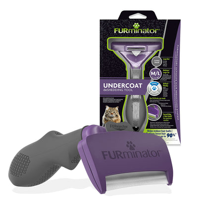 FURminator Undercoat Deshedding Tool for Medium & Large Long Haired Pets