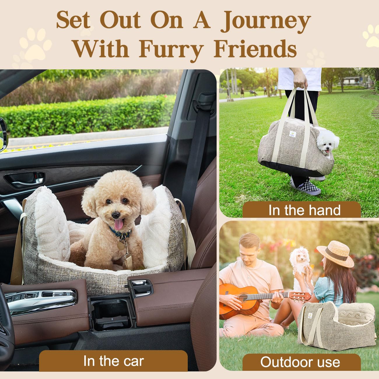 Pawaboo Dog Booster Car Seat – The Ultimate Road Trip Companion for Your Pup!