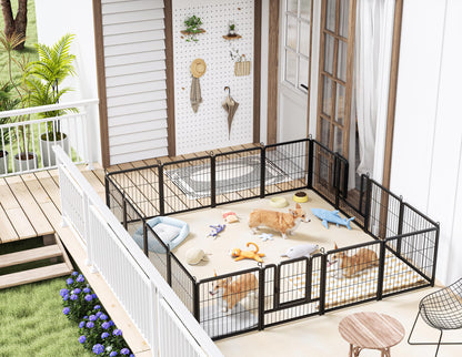 HOMIDEC Heavy Duty 8-Panel Dog Pen – Versatile Indoor, Outdoor Pet Enclosure