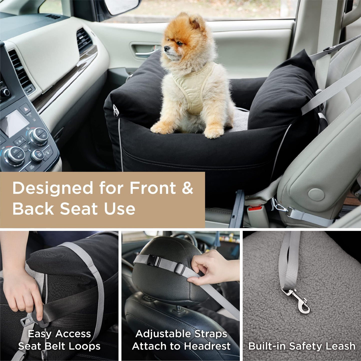 LE SURE Pet Car Booster Seat – Travel in Comfort &amp; Style!