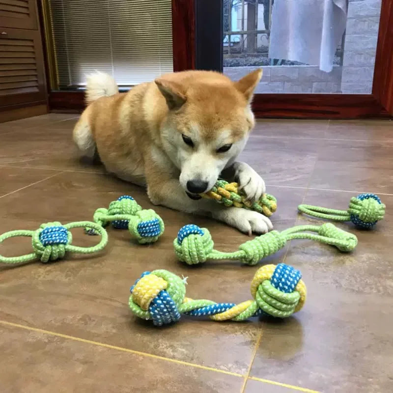 Pet Dog Toys for Large Small Dogs Toy Interactive Cotton Rope Mini Dog